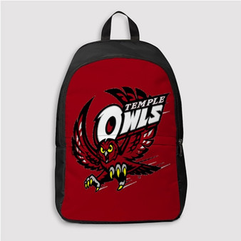 Pastele Temple Owls Custom Backpack Personalized School Bag Travel Bag Work Bag Laptop Lunch Office Book Waterproof Unisex Fabric Backpack