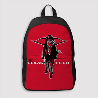 Pastele Texas Tech Red Raiders 2 Custom Backpack Personalized School Bag Travel Bag Work Bag Laptop Lunch Office Book Waterproof Unisex Fabric Backpack