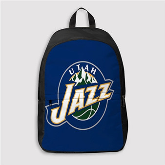 Pastele Utah Jazz NBA Custom Backpack Personalized School Bag Travel Bag Work Bag Laptop Lunch Office Book Waterproof Unisex Fabric Backpack