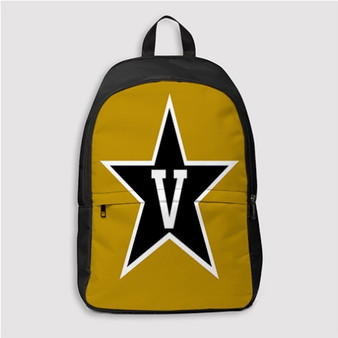 Pastele Vanderbilt Commodores Custom Backpack Personalized School Bag Travel Bag Work Bag Laptop Lunch Office Book Waterproof Unisex Fabric Backpack