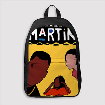 Pastele 90s Vibe Hip Hop Martin TV Show Custom Backpack Personalized School Bag Travel Bag Work Bag Laptop Lunch Office Book Waterproof Unisex Fabric Backpack