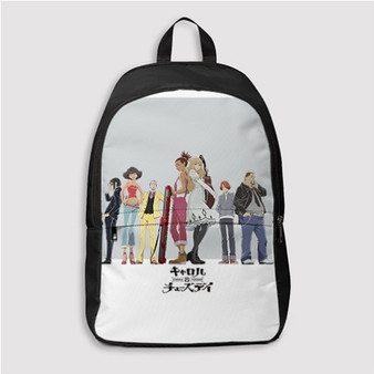 Pastele Aggretsuko season 2 Custom Backpack Personalized School Bag Travel Bag Work Bag Laptop Lunch Office Book Waterproof Unisex Fabric Backpack