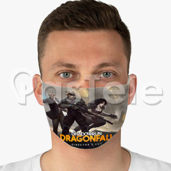 Shadowrun Dragonfall Director s Cut Custom Fabric Face Mask Polyester Two Layers Cloth