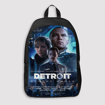 Pastele Detroit Become Human Custom Backpack Personalized School Bag Travel Bag Work Bag Laptop Lunch Office Book Waterproof Unisex Fabric Backpack