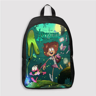 Pastele Disney Amphibia Custom Backpack Personalized School Bag Travel Bag Work Bag Laptop Lunch Office Book Waterproof Unisex Fabric Backpack