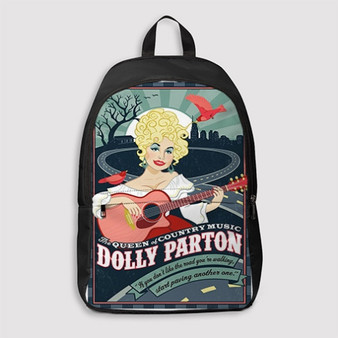 Pastele dolly parton Custom Backpack Personalized School Bag Travel Bag Work Bag Laptop Lunch Office Book Waterproof Unisex Fabric Backpack