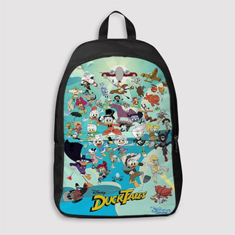 Pastele Ducktales Season 3 Custom Backpack Personalized School Bag Travel Bag Work Bag Laptop Lunch Office Book Waterproof Unisex Fabric Backpack