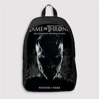 Pastele Game of Thrones Winter is Here Custom Backpack Personalized School Bag Travel Bag Work Bag Laptop Lunch Office Book Waterproof Unisex Fabric Backpack