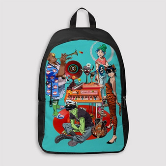 Pastele Gorillaz Arts Custom Backpack Personalized School Bag Travel Bag Work Bag Laptop Lunch Office Book Waterproof Unisex Fabric Backpack