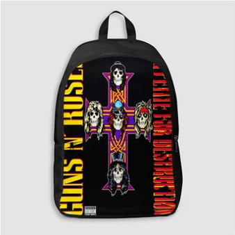 Pastele Guns N Roses Appetite For Destruction Custom Backpack Personalized School Bag Travel Bag Work Bag Laptop Lunch Office Book Waterproof Unisex Fabric Backpack