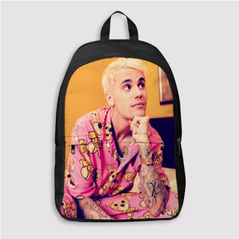 Pastele Justin Bieber Yummy Custom Backpack Personalized School Bag Travel Bag Work Bag Laptop Lunch Office Book Waterproof Unisex Fabric Backpack
