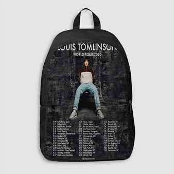 Pastele Louis Tomlinson World Tour 2020 Custom Backpack Personalized School Bag Travel Bag Work Bag Laptop Lunch Office Book Waterproof Unisex Fabric Backpack