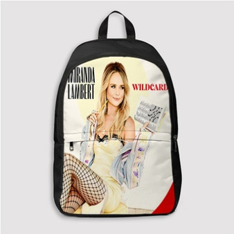 Pastele Miranda Lambert Wildcard Custom Backpack Personalized School Bag Travel Bag Work Bag Laptop Lunch Office Book Waterproof Unisex Fabric Backpack