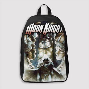 Pastele Moon Knight Marvel Custom Backpack Personalized School Bag Travel Bag Work Bag Laptop Lunch Office Book Waterproof Unisex Fabric Backpack