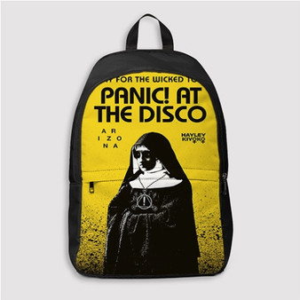 Pastele Panic At The Disco Pray For The Wicked Tour Custom Backpack Personalized School Bag Travel Bag Work Bag Laptop Lunch Office Book Waterproof Unisex Fabric Backpack