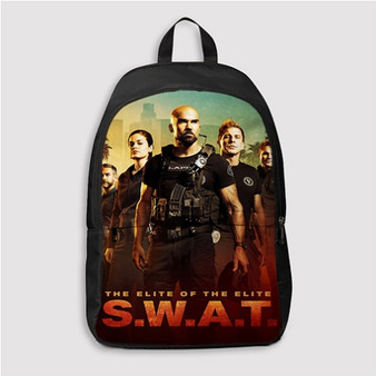 Pastele Swat TV Show Custom Backpack Personalized School Bag Travel Bag Work Bag Laptop Lunch Office Book Waterproof Unisex Fabric Backpack