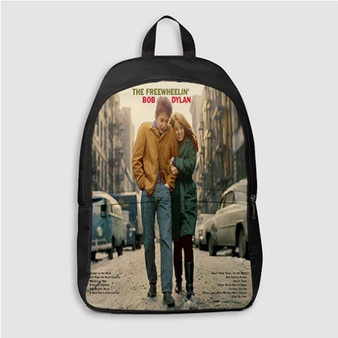Pastele The Freewheelin Bob Dylan Custom Backpack Personalized School Bag Travel Bag Work Bag Laptop Lunch Office Book Waterproof Unisex Fabric Backpack