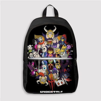 Pastele Undertale Game Custom Backpack Personalized School Bag Travel Bag Work Bag Laptop Lunch Office Book Waterproof Unisex Fabric Backpack