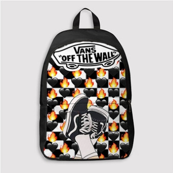 Pastele Vans Checkerboard Custom Backpack Personalized School Bag Travel Bag Work Bag Laptop Lunch Office Book Waterproof Unisex Fabric Backpack