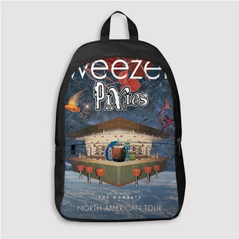 Pastele Weezer and Pixies Custom Backpack Personalized School Bag Travel Bag Work Bag Laptop Lunch Office Book Waterproof Unisex Fabric Backpack