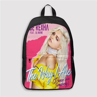 Pastele Bebe Rexha Feat Lil Wayne The Way I Are Custom Backpack Personalized School Bag Travel Bag Work Bag Laptop Lunch Office Book Waterproof Unisex Fabric Backpack