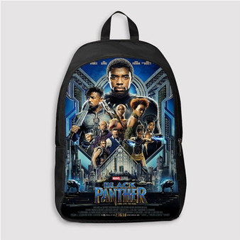 Pastele Black Panther Marvel Custom Backpack Personalized School Bag Travel Bag Work Bag Laptop Lunch Office Book Waterproof Unisex Fabric Backpack