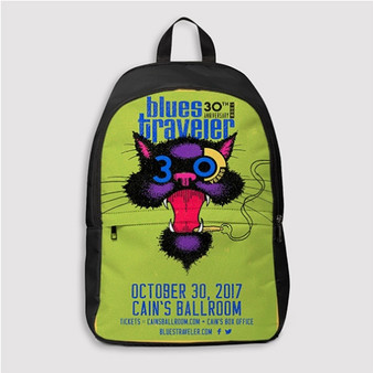 Pastele Blues Traveler Custom Backpack Personalized School Bag Travel Bag Work Bag Laptop Lunch Office Book Waterproof Unisex Fabric Backpack