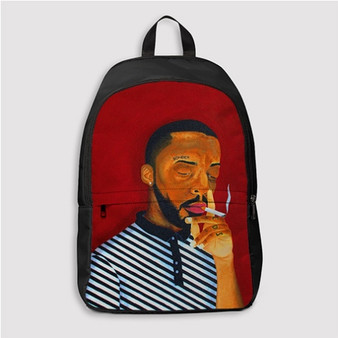 Pastele Brent Faiyaz Smoking Custom Backpack Personalized School Bag Travel Bag Work Bag Laptop Lunch Office Book Waterproof Unisex Fabric Backpack