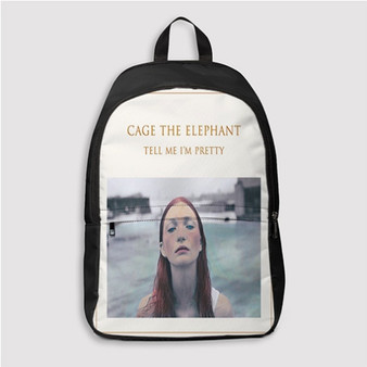 Pastele Cage the Elephant Tell Me I m Pretty Custom Backpack Personalized School Bag Travel Bag Work Bag Laptop Lunch Office Book Waterproof Unisex Fabric Backpack