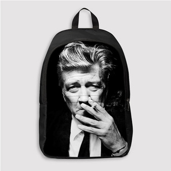 Pastele David Lynch Smoke Custom Backpack Personalized School Bag Travel Bag Work Bag Laptop Lunch Office Book Waterproof Unisex Fabric Backpack