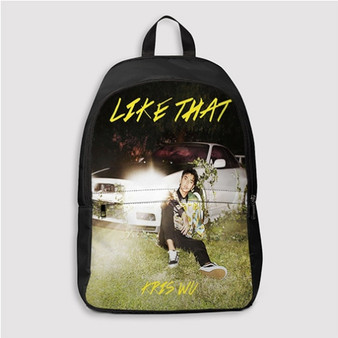 Pastele Kris Wu Like That Custom Backpack Personalized School Bag Travel Bag Work Bag Laptop Lunch Office Book Waterproof Unisex Fabric Backpack