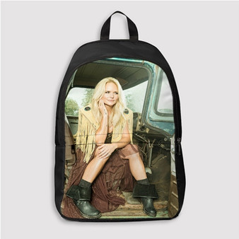 Pastele Miranda Lambert Custom Backpack Personalized School Bag Travel Bag Work Bag Laptop Lunch Office Book Waterproof Unisex Fabric Backpack