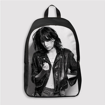 Pastele Patti Smith Custom Backpack Personalized School Bag Travel Bag Work Bag Laptop Lunch Office Book Waterproof Unisex Fabric Backpack