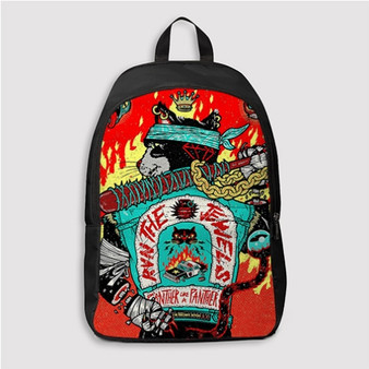 Pastele Run The Jewels Panther Like A Panther Custom Backpack Personalized School Bag Travel Bag Work Bag Laptop Lunch Office Book Waterproof Unisex Fabric Backpack 2