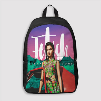 Pastele Selena Gomez Fetish ft Gucci Mane Custom Backpack Personalized School Bag Travel Bag Work Bag Laptop Lunch Office Book Waterproof Unisex Fabric Backpack