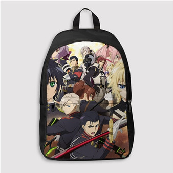 Pastele Seraph of the End Custom Backpack Personalized School Bag Travel Bag Work Bag Laptop Lunch Office Book Waterproof Unisex Fabric Backpack