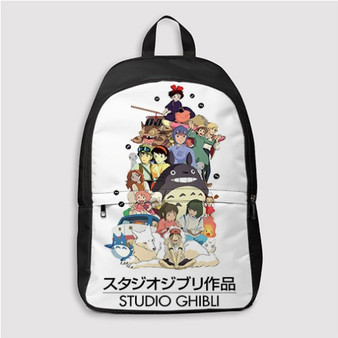 Pastele Studio Ghibli Good Art Custom Backpack Personalized School Bag Travel Bag Work Bag Laptop Lunch Office Book Waterproof Unisex Fabric Backpack