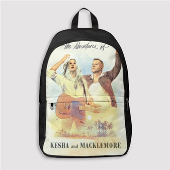Pastele The Adventures of Kesha and Macklemore Custom Backpack Personalized School Bag Travel Bag Work Bag Laptop Lunch Office Book Waterproof Unisex Fabric Backpack