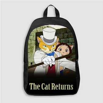 Pastele The Cat Returns Studio Ghibli Fest Custom Backpack Personalized School Bag Travel Bag Work Bag Laptop Lunch Office Book Waterproof Unisex Fabric Backpack