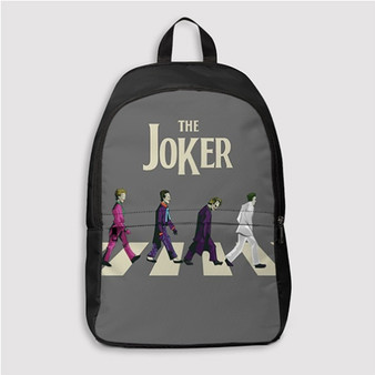 Pastele The Joker X The Beatles Custom Backpack Personalized School Bag Travel Bag Work Bag Laptop Lunch Office Book Waterproof Unisex Fabric Backpack
