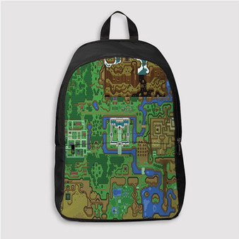 Pastele The Legend of Zelda A Link to the Past Game Custom Backpack Personalized School Bag Travel Bag Work Bag Laptop Lunch Office Book Waterproof Unisex Fabric Backpack