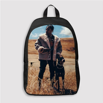 Pastele Travis Scott Good Art Custom Backpack Personalized School Bag Travel Bag Work Bag Laptop Lunch Office Book Waterproof Unisex Fabric Backpack