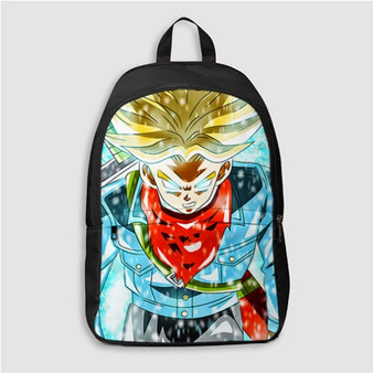 Pastele Trunks Super Saiyan Dragon Ball Super Good Art Custom Backpack Personalized School Bag Travel Bag Work Bag Laptop Lunch Office Book Waterproof Unisex Fabric Backpack
