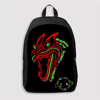 Pastele A Tribe Called Quest The Abstract and The Dragon Custom Backpack Personalized School Bag Travel Bag Work Bag Laptop Lunch Office Book Waterproof Unisex Fabric Backpack