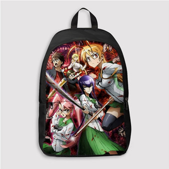 Pastele Highschool of The Dead Custom Backpack Personalized School Bag Travel Bag Work Bag Laptop Lunch Office Book Waterproof Unisex Fabric Backpack