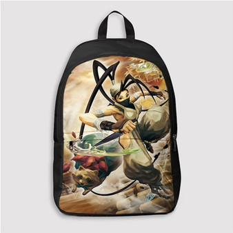 Pastele Ibuki Street Fighter Custom Backpack Personalized School Bag Travel Bag Work Bag Laptop Lunch Office Book Waterproof Unisex Fabric Backpack