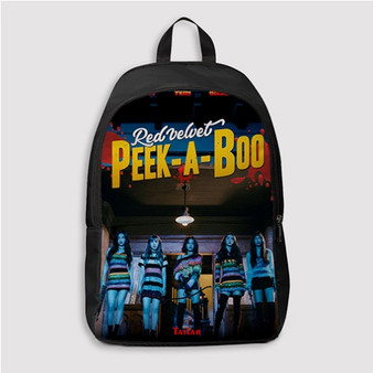 Pastele Red Velvet Peek A Boo Custom Backpack Personalized School Bag Travel Bag Work Bag Laptop Lunch Office Book Waterproof Unisex Fabric Backpack