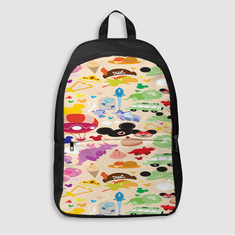 Pastele Disney Kids All Characters Custom Backpack Personalized School Bag Travel Bag Work Bag Laptop Lunch Office Book Waterproof Unisex Fabric Backpack