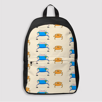 Pastele Jake and Finn Adeventure Time Custom Backpack Personalized School Bag Travel Bag Work Bag Laptop Lunch Office Book Waterproof Unisex Fabric Backpack