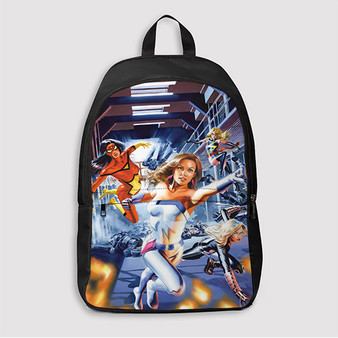 Pastele Jessica Jones Mavel Comic Custom Backpack Personalized School Bag Travel Bag Work Bag Laptop Lunch Office Book Waterproof Unisex Fabric Backpack